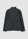 Green fleece sweatshirt with collar, regular fit_2