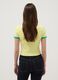 Yellow stretch-cotton tank top with Brazilian Girl print, regular fit_3
