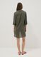 Green pure organic cotton kaftan with V-neck_3