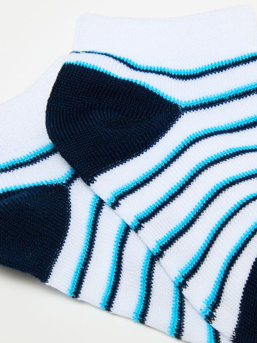 Five-pair pack short socks in stretch cotton_2