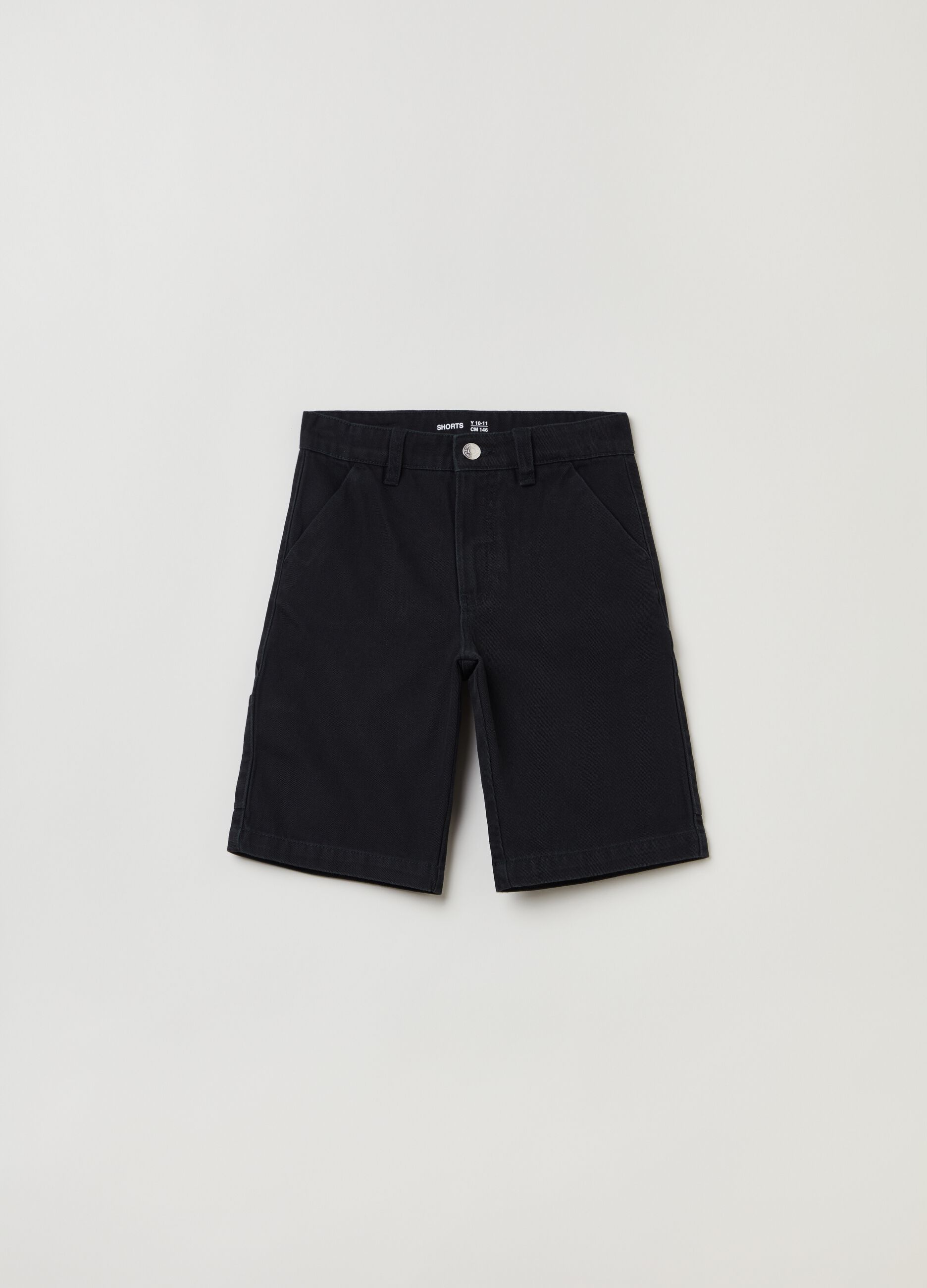Carpenter Bermuda shorts in denim