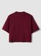 Rotes Jersey-T-Shirt aus Baumwollmischung mit Rundhalsausschnitt, Regular Fit_6