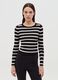 Ribbed top with striped pattern_0