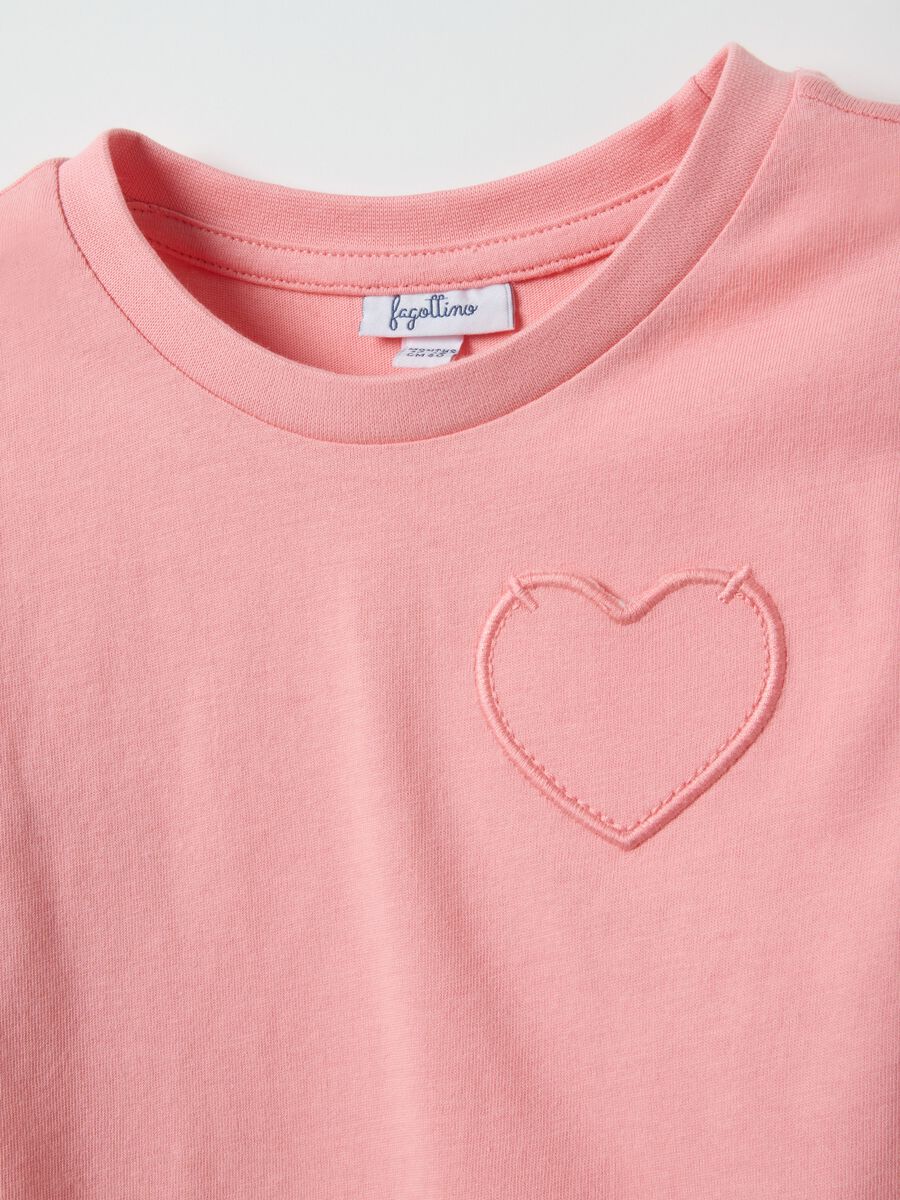 Pack of two multicolour pure cotton T-shirts for girls regular fit_2