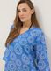 Blue pure cotton patterned kaftan_3