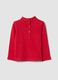 Red pure cotton T-shirt with penguin print_1