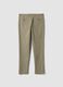 Pantaloni chino marroni in cotone e modal elasticizzato_2