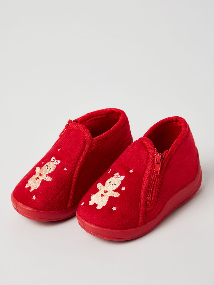 Velour Christmas slippers_1