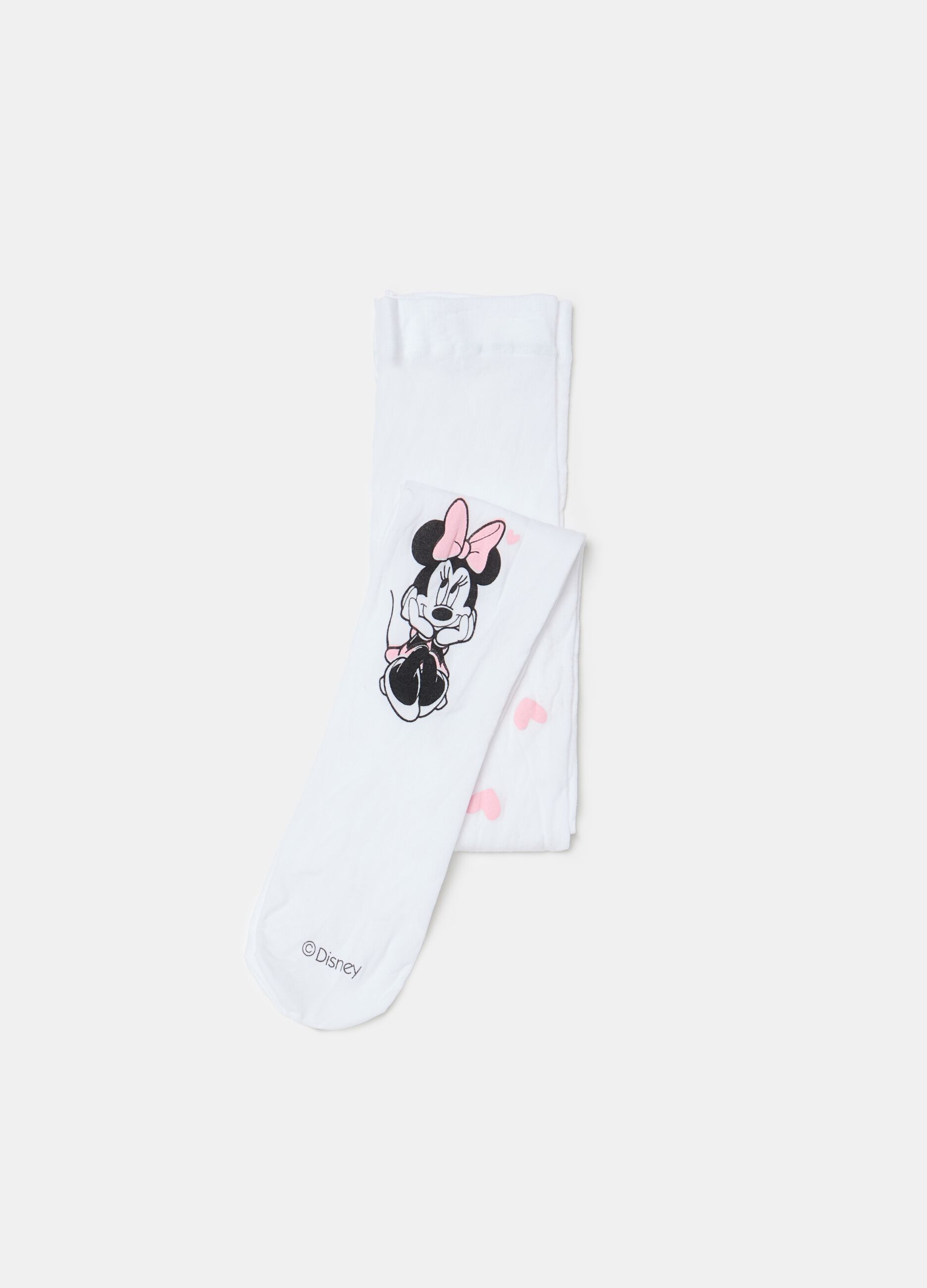 Tights with Minnie Mouse and heart design