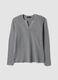 Grey cotton-blend regular-fit Henley top_0