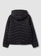 Black Ultralight Quilted Jacket with Hood and Zip_1