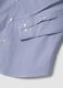 Blue striped lyocell-blend shirt with French collar, easy iron_1