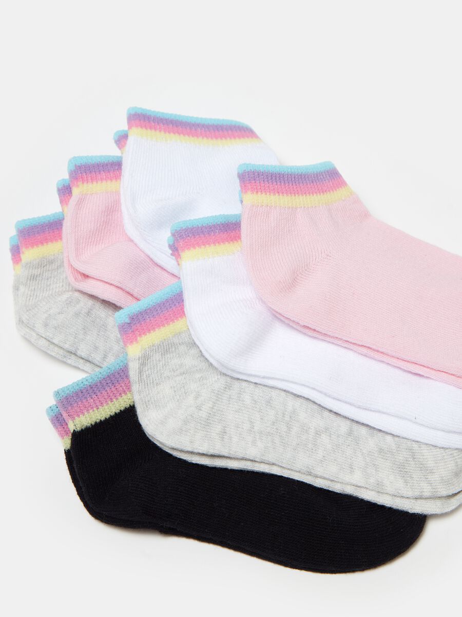 Seven-pair pack short socks in organic cotton_1