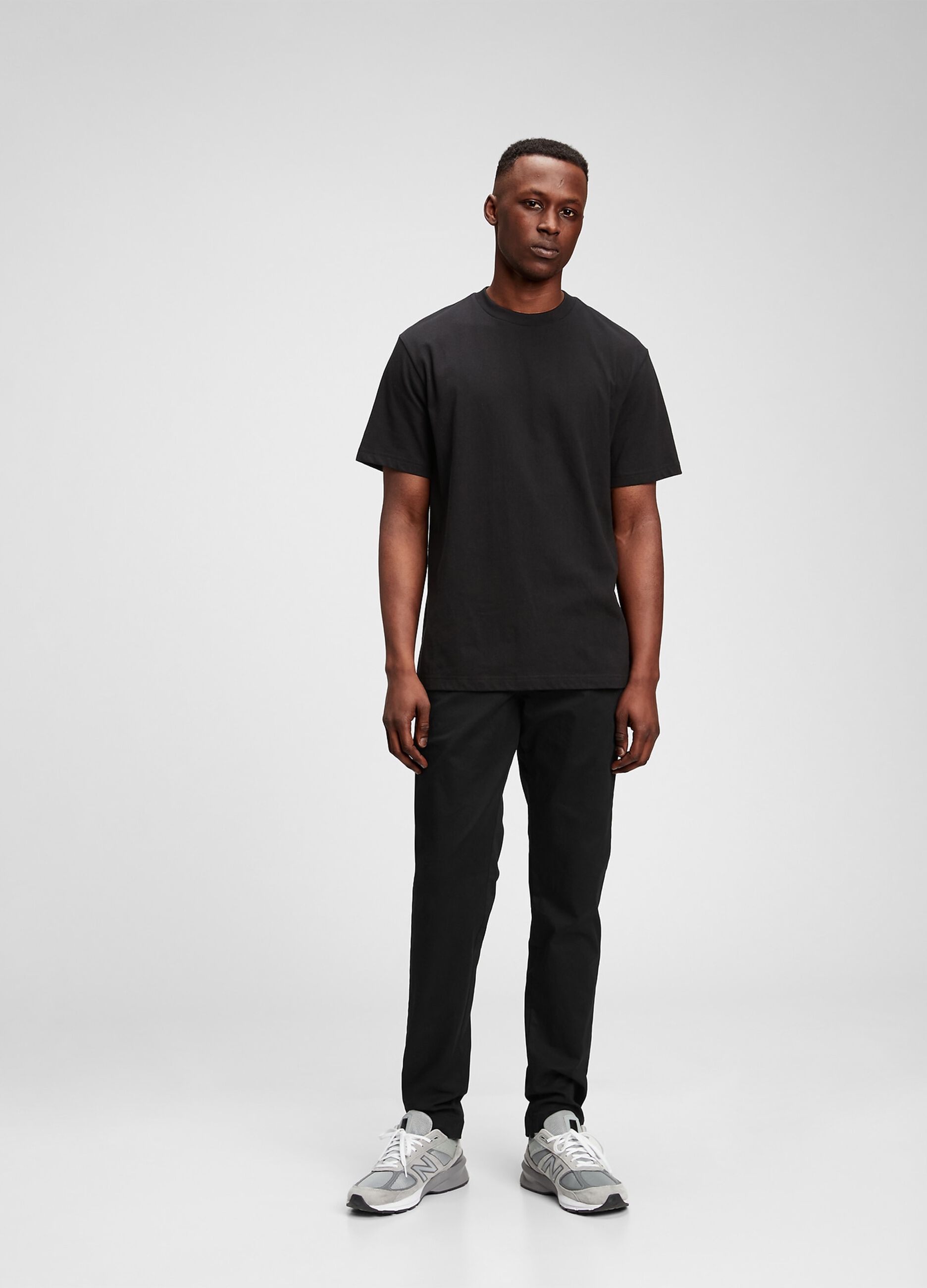 Slim fit, stretch cotton trousers