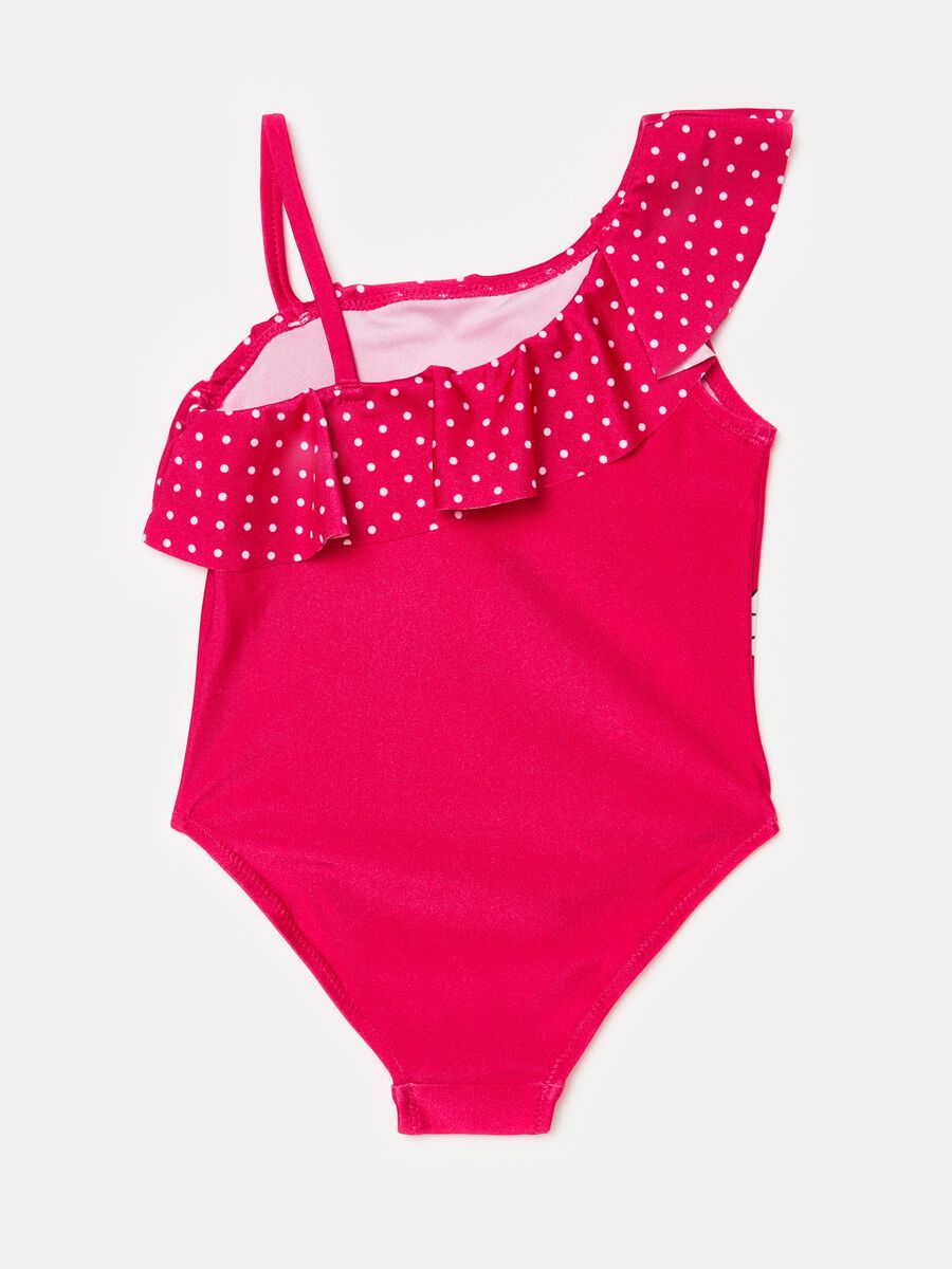 One-piece swimsuit with Minnie Mouse print_1