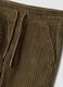 Green ribbed comfort-fit trousers_2