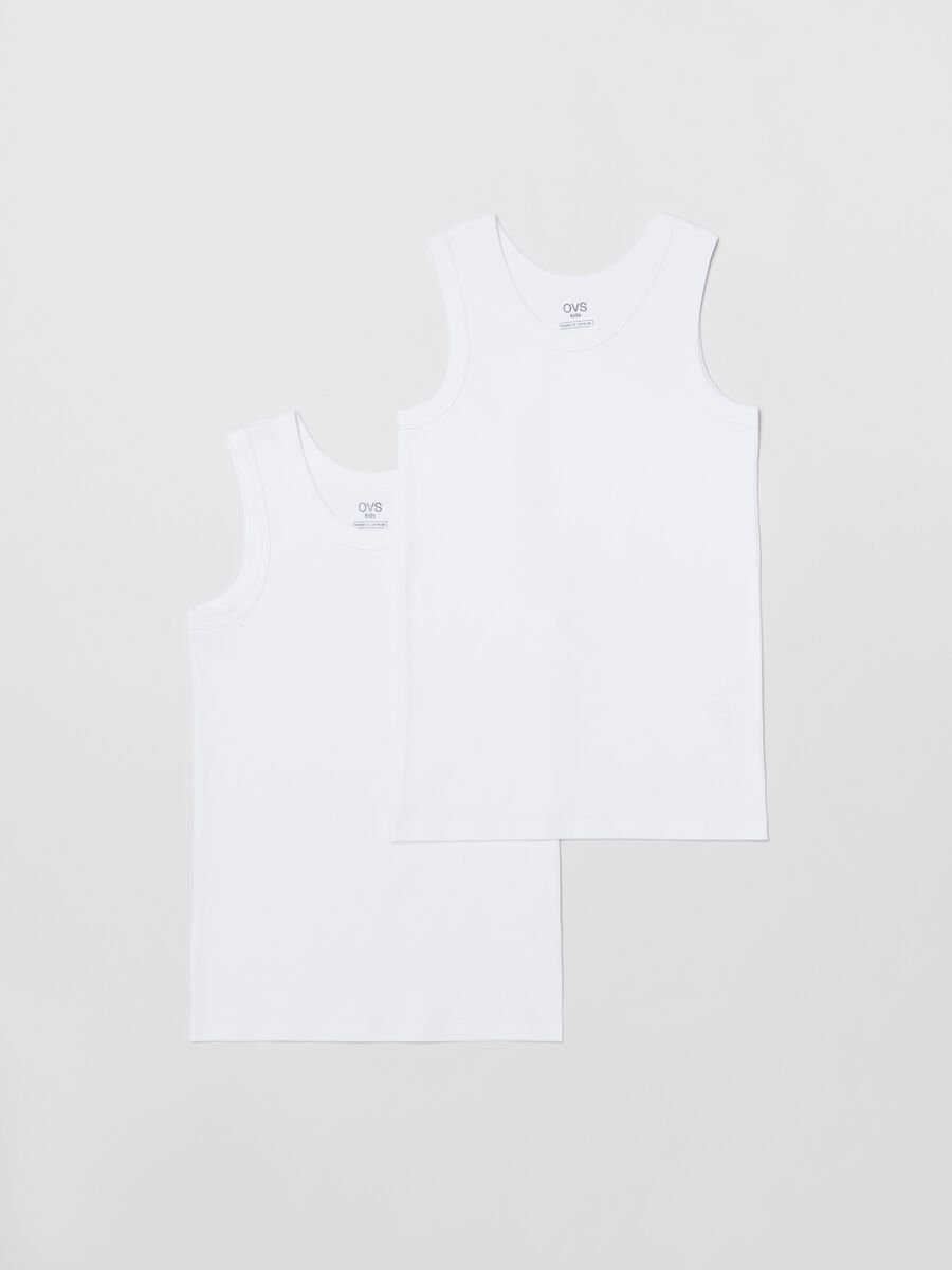 Pack of two warm cotton tank tops with racer back_0