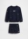 Cotton-blend sweatshirt and shorts set_1
