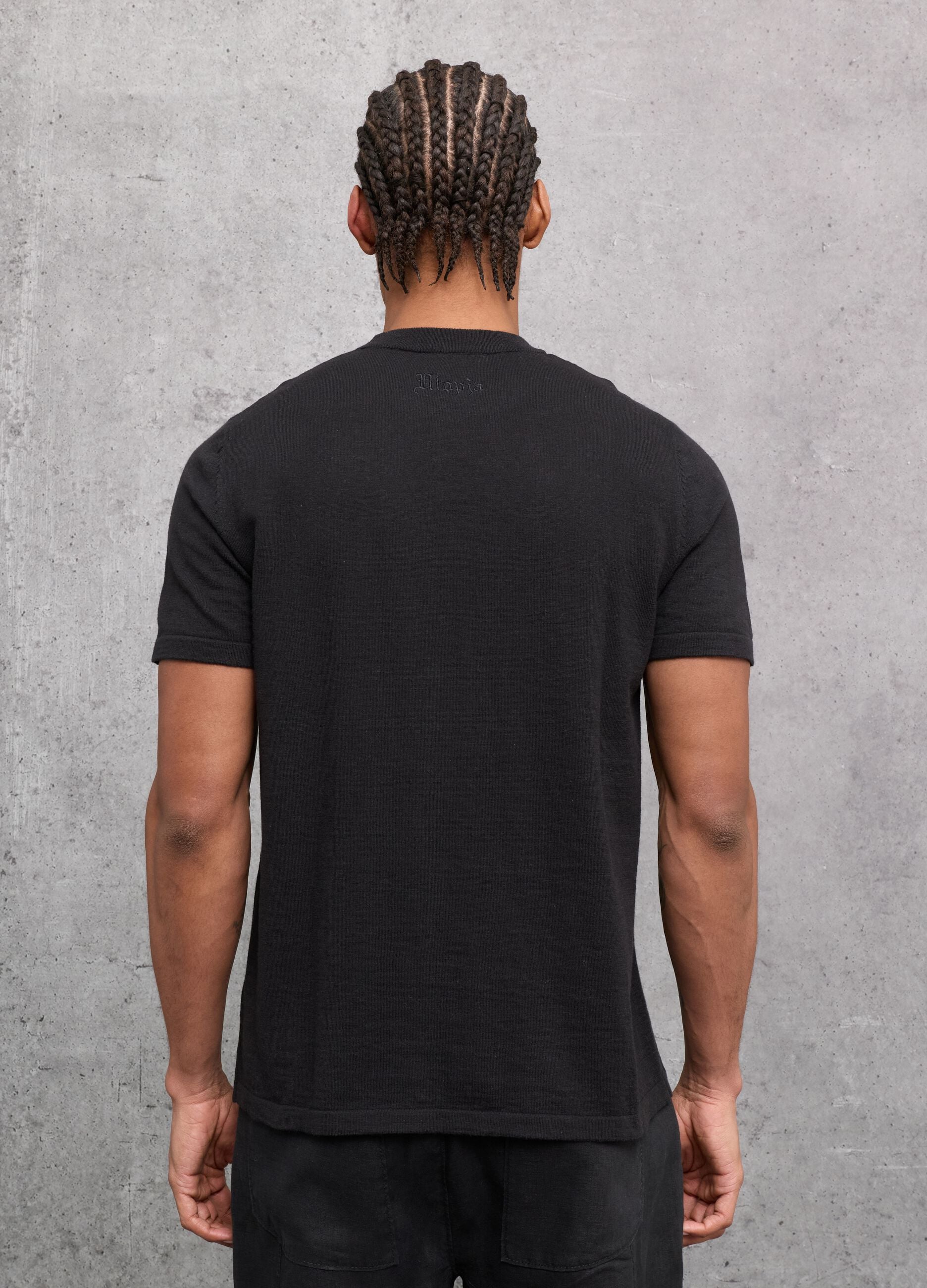 Black Knit T-shirt