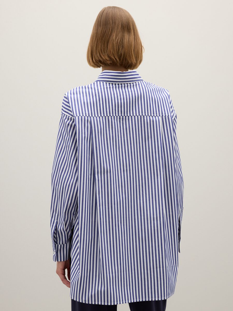 Blue Striped Cotton Shirt_3