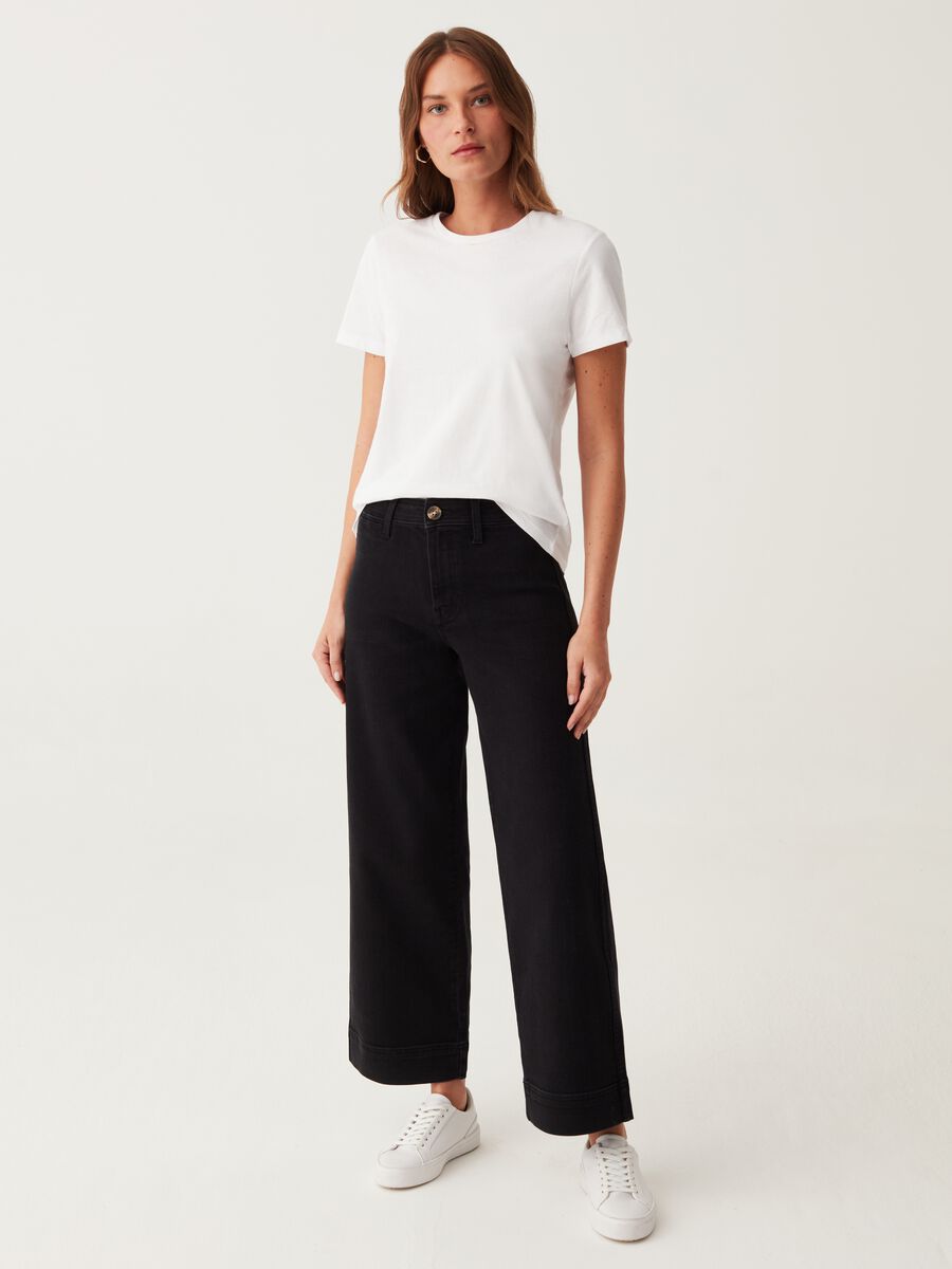 Wide-leg culotte jeans_0