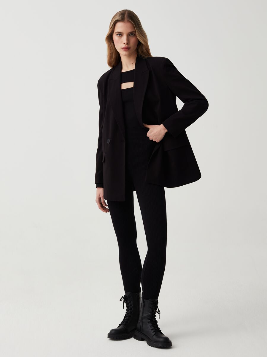 Relaxed-fit double-breasted blazer_0