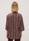 Brown regular-fit striped print blouse_3