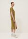 Brown midi dress in stretch cotton_1