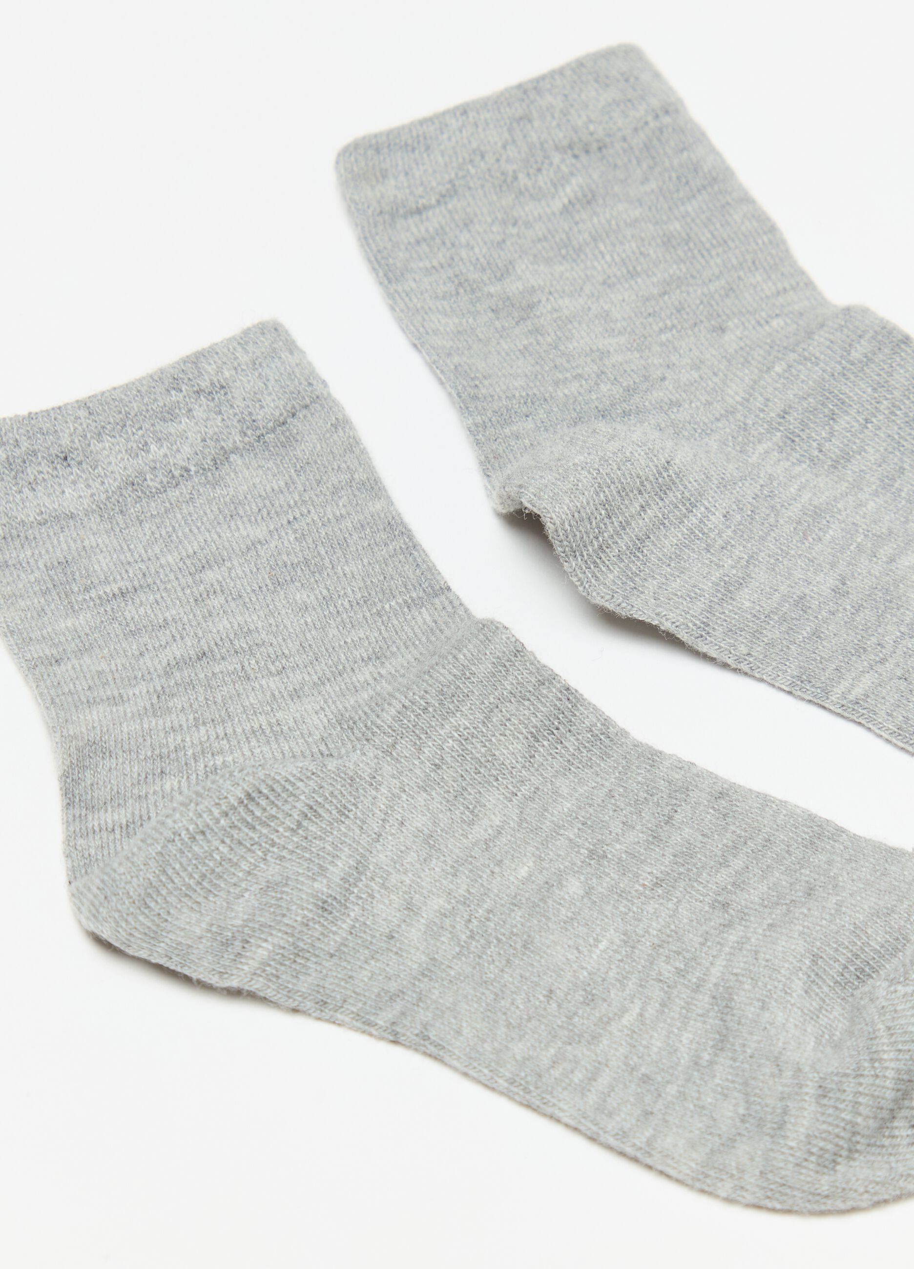 Five-pair pack stretch cotton socks
