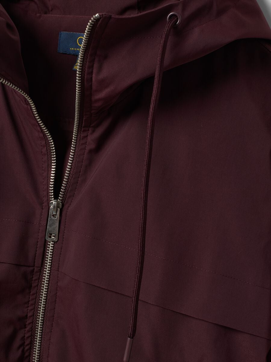 Purple hooded zip-up jacket_5