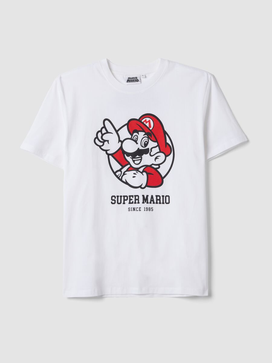 White short-sleeved pure cotton regular-fit T-shirt_0