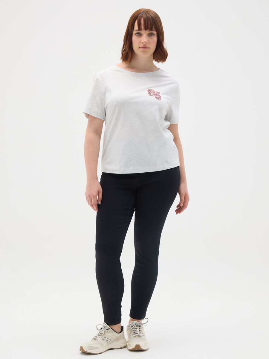 Grey women's pure cotton T-shirt_1