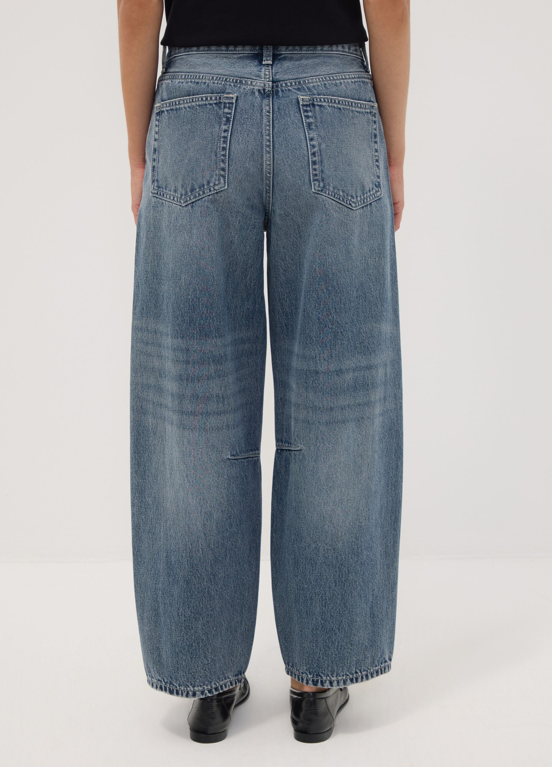 Balloon-Fit-Jeans aus Denim aus reiner Baumwolle