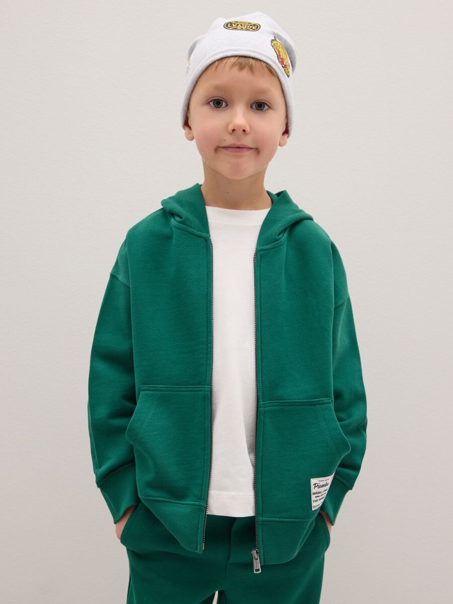 Children's stretchy grey cotton hat_0