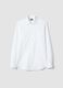 White Long Sleeve Pure Cotton Shirt Slim Fit_4