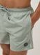 Green swim shorts with elasticated waistband and drawstring_4