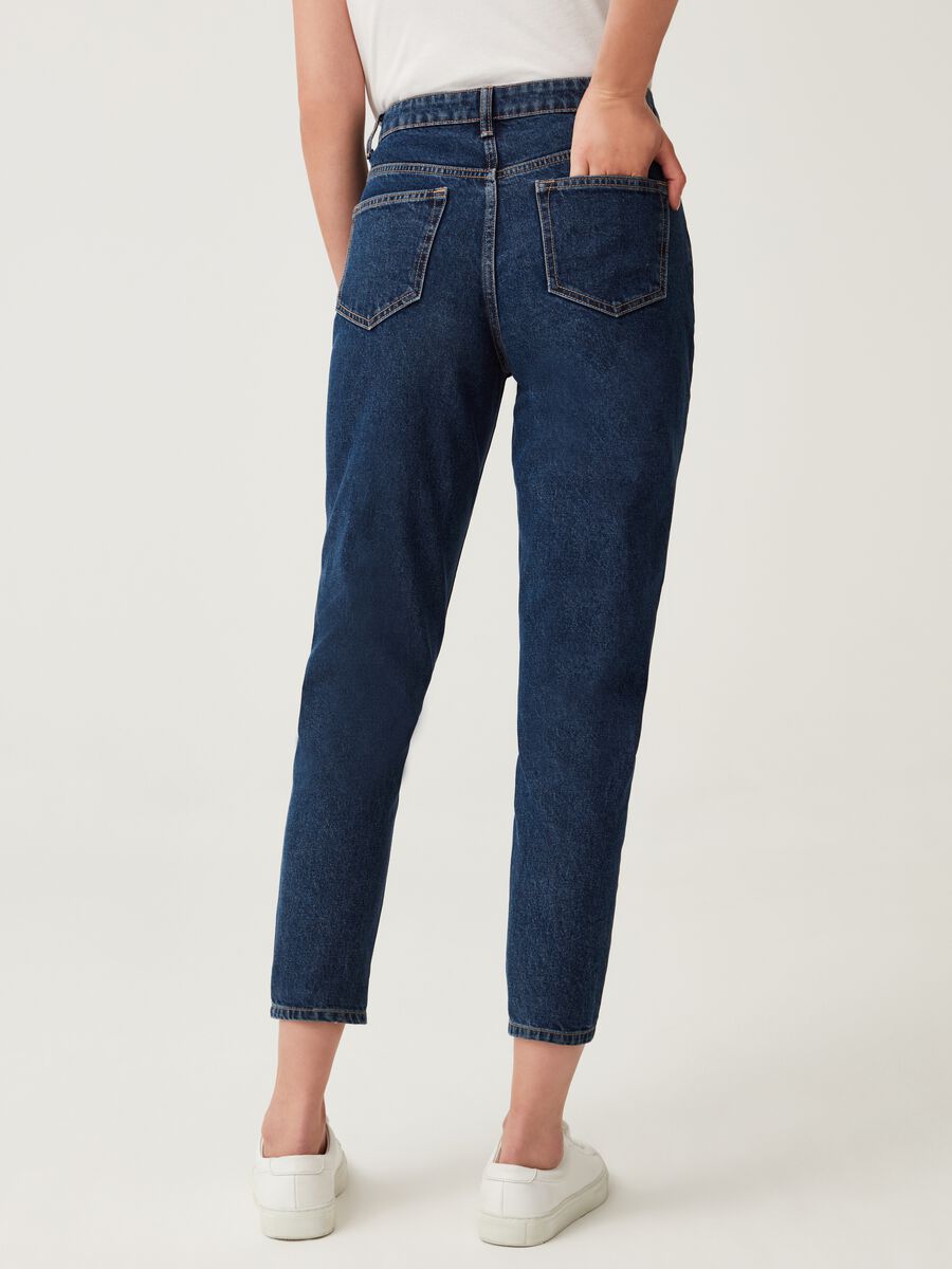 Cotton mum-fit jeans_2