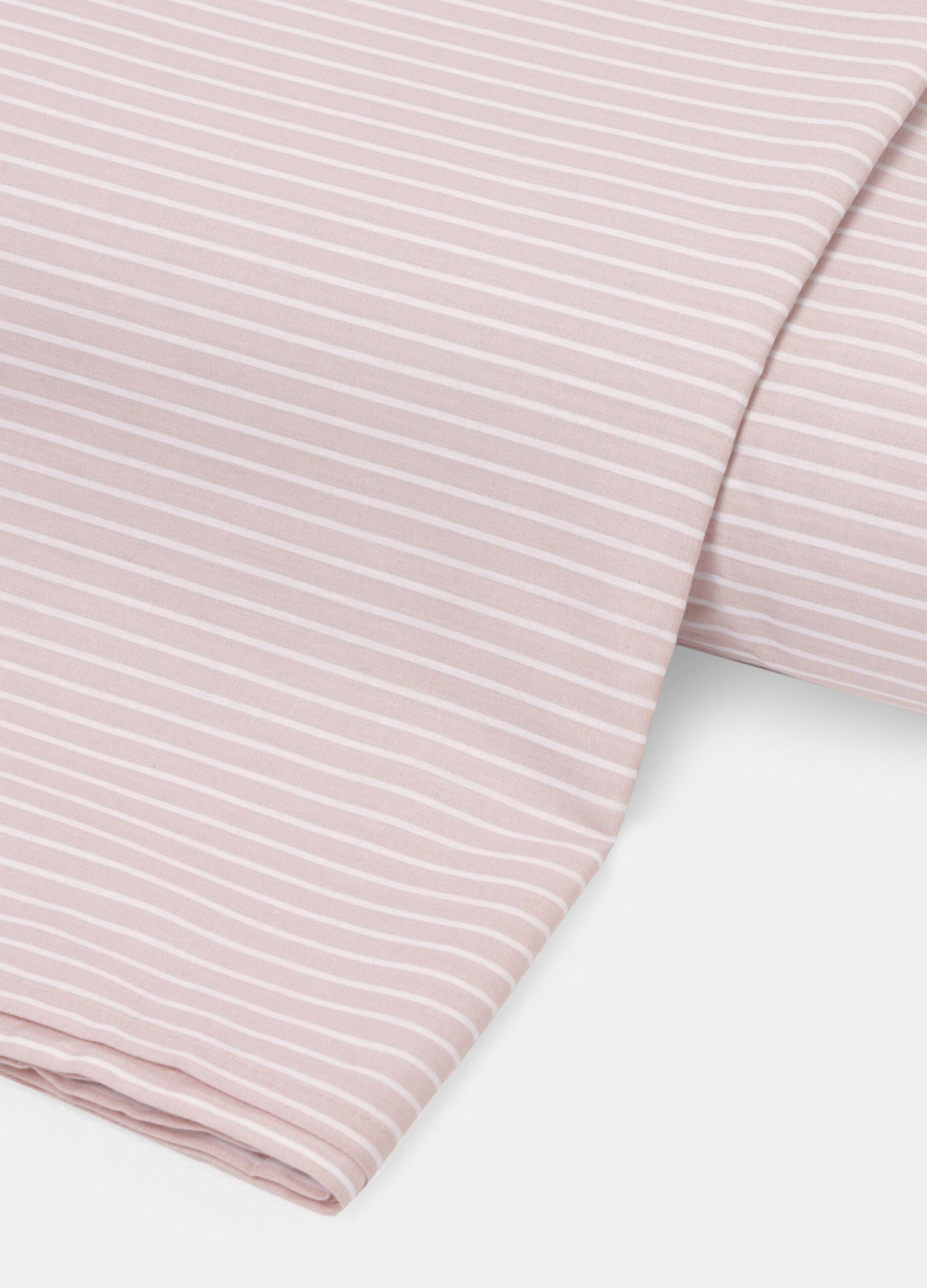 Funda nórdica de rayas de algodón cama individual