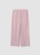 Pink organic cotton striped regular-fit pyjama trousers_1
