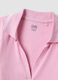 Pink stretch cotton short-sleeve polo shirt, regular fit_5