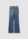 Light Blue Stretch Cotton Bootcut Jeans_6