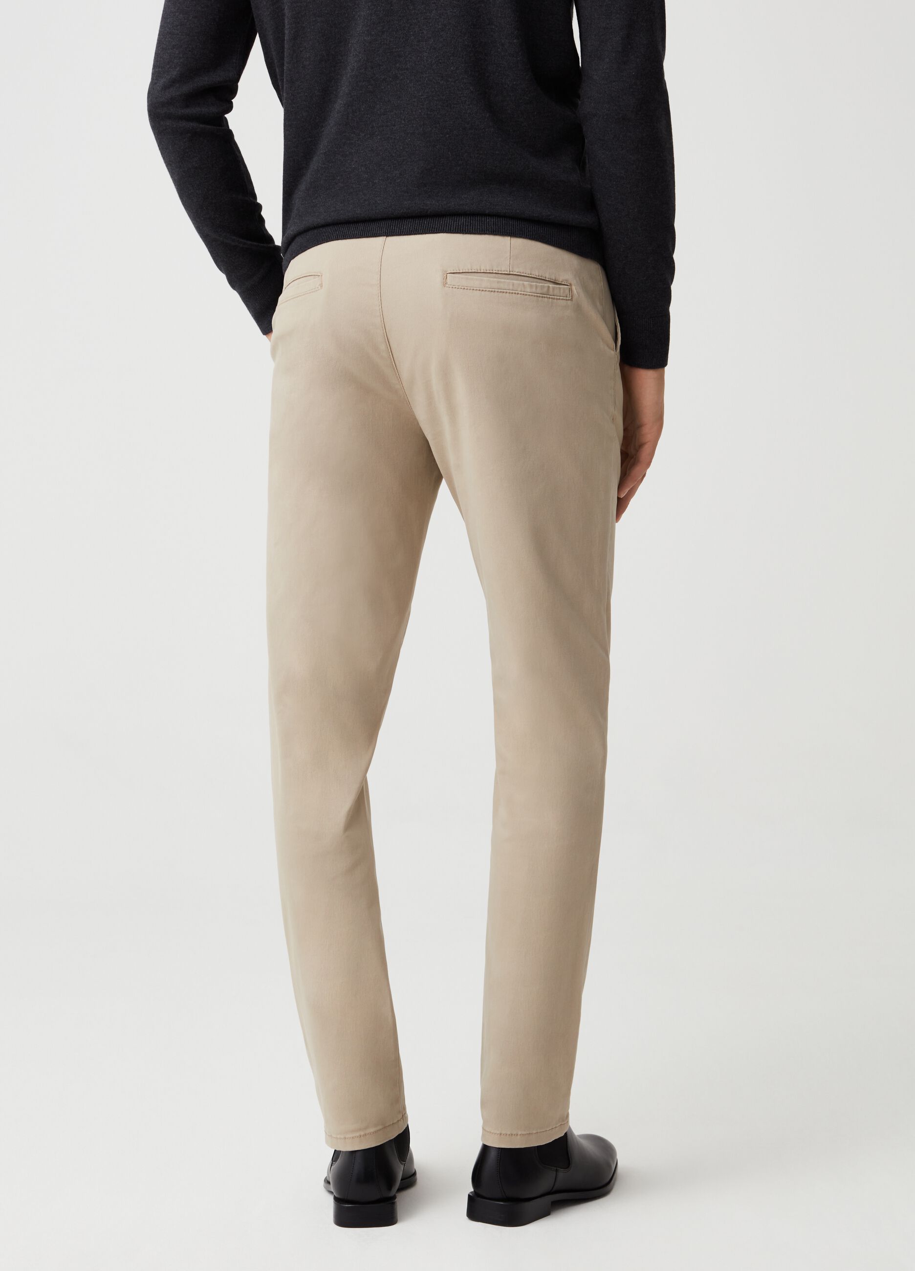 Solid colour chinos