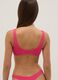 Pink stretch-fabric bikini top_2