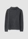 Grey regular-fit half-zip jumper in stretch wool_2
