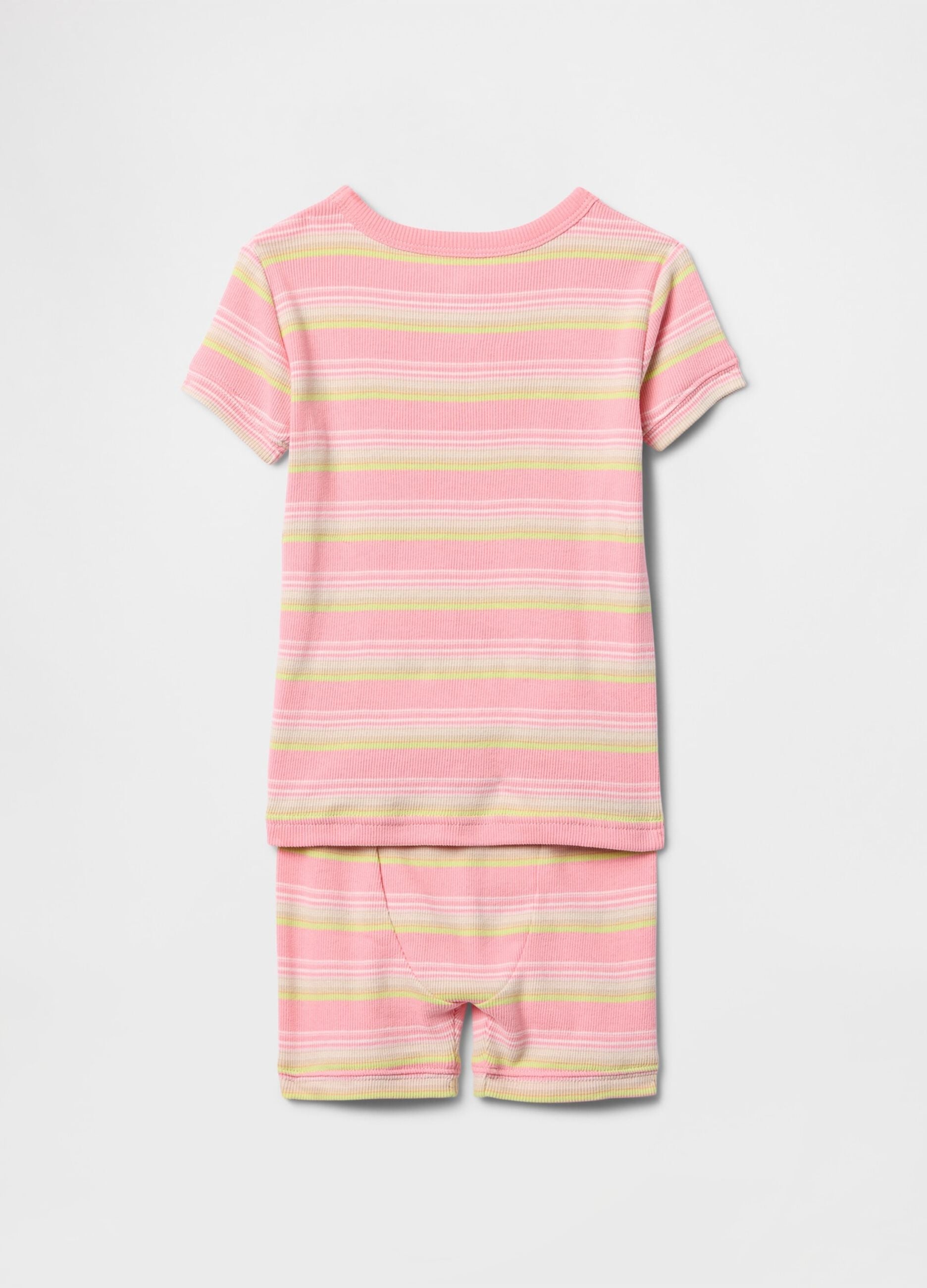 Rosa gestreifte Baumwollpyjamas GAP Kids