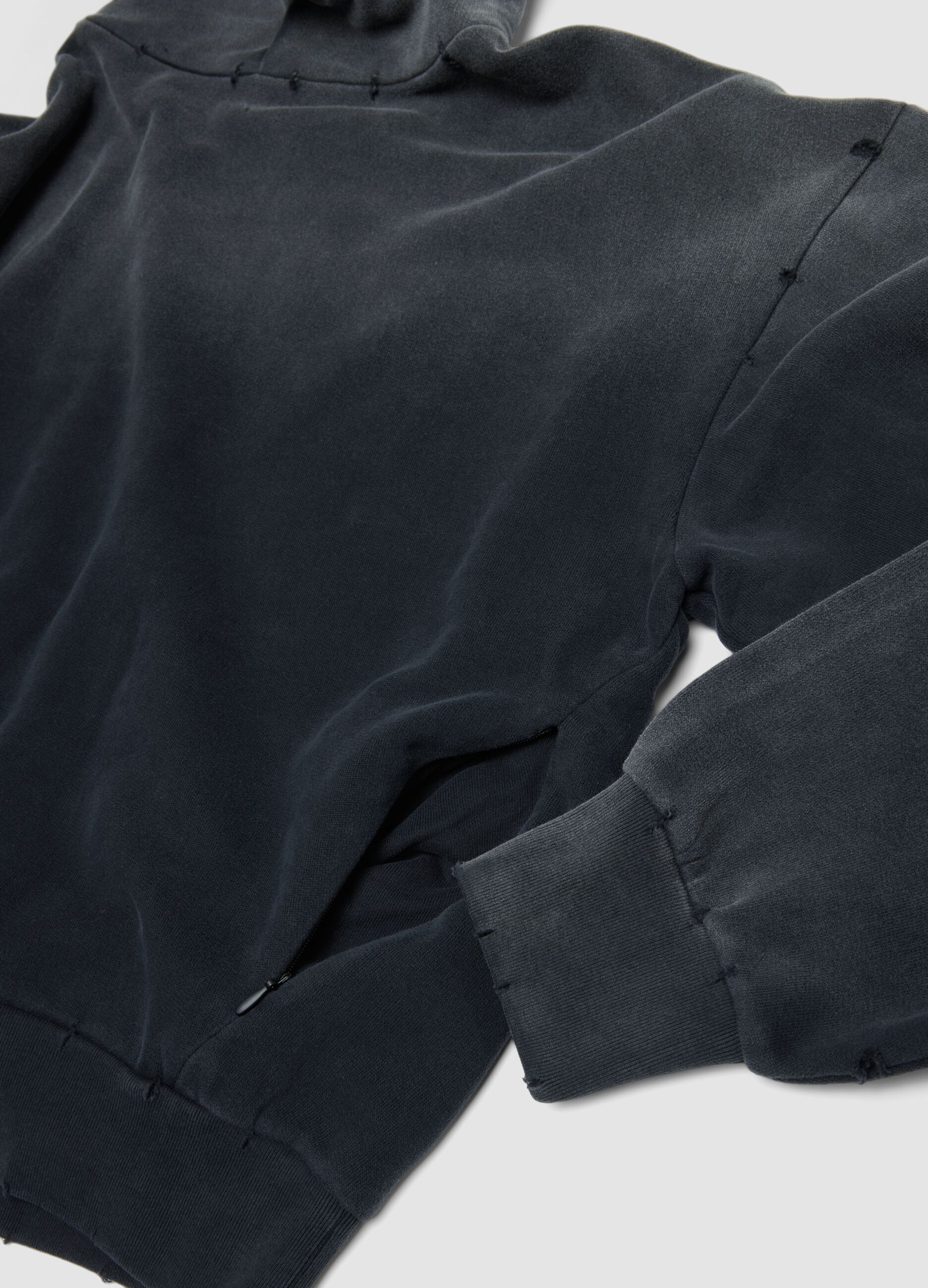 Hoodie Sunfaded Black