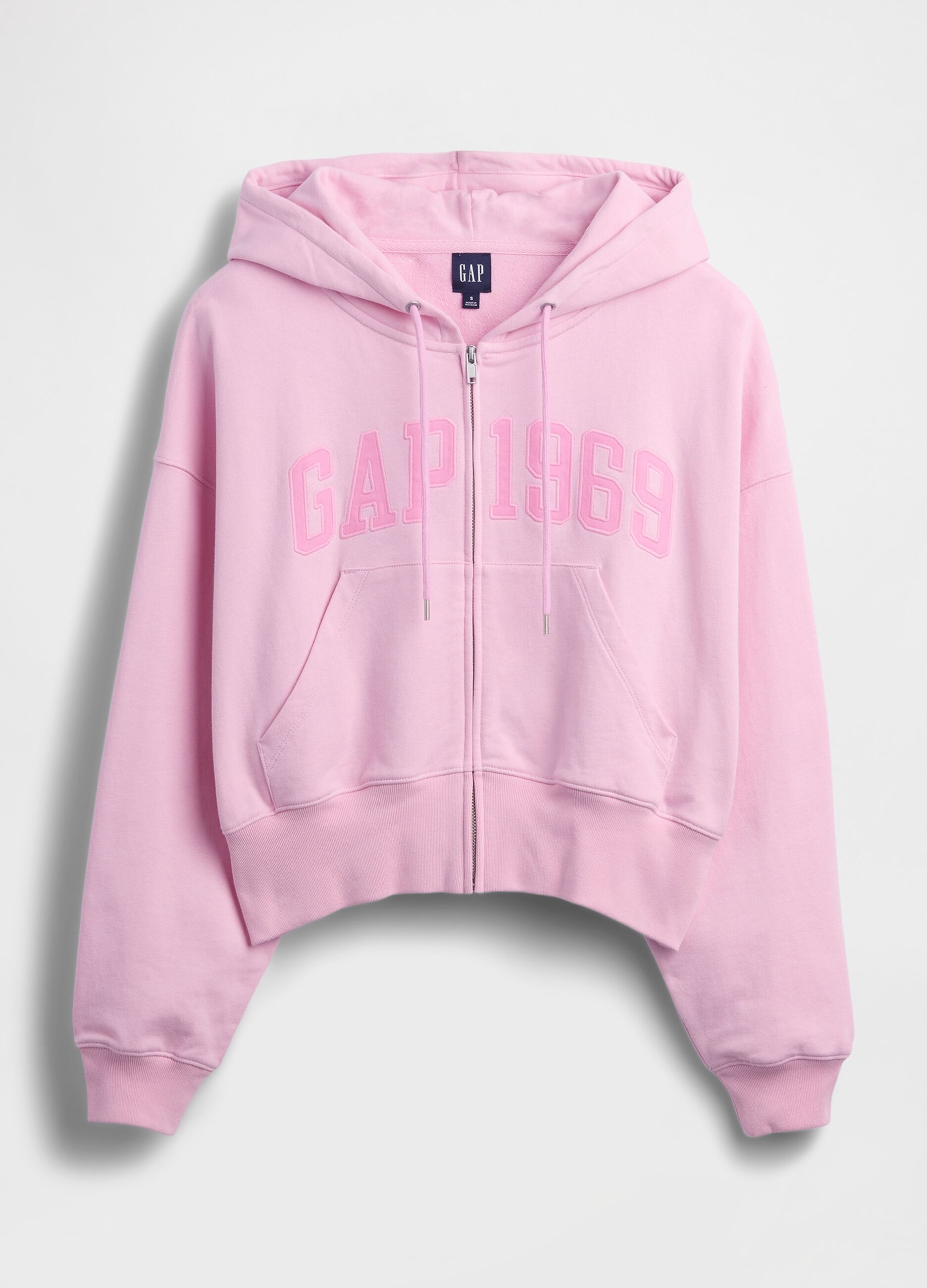 Cotton-blend zip-up hoodie