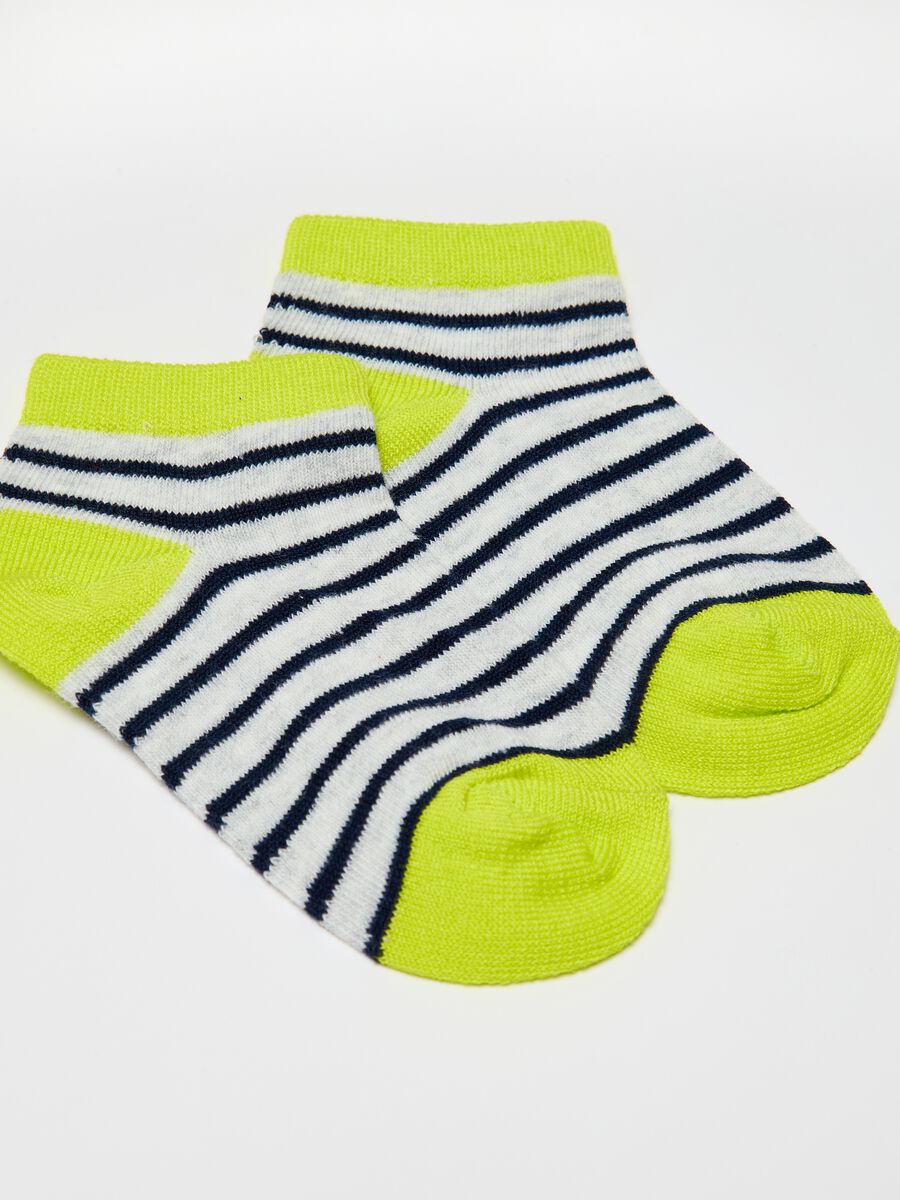 Multipack siete calcetines cortos de rayas_2