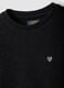 Black ribbed cotton-blend crew-neck T-shirt_2