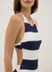 Blue and white striped stretch swimsuit_3